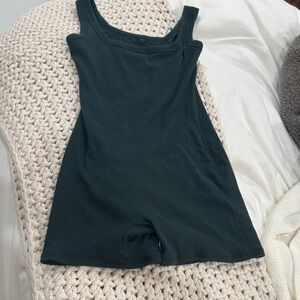 SKIMS Deep Green Sleeveless romper